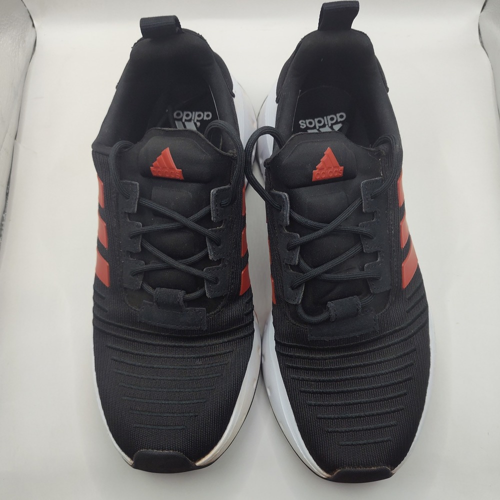 Adidas Swift Run 23 Running Shoes Mens 7.5 Black Mesh Scarlet Red IG4706 - Picture 8 of 10